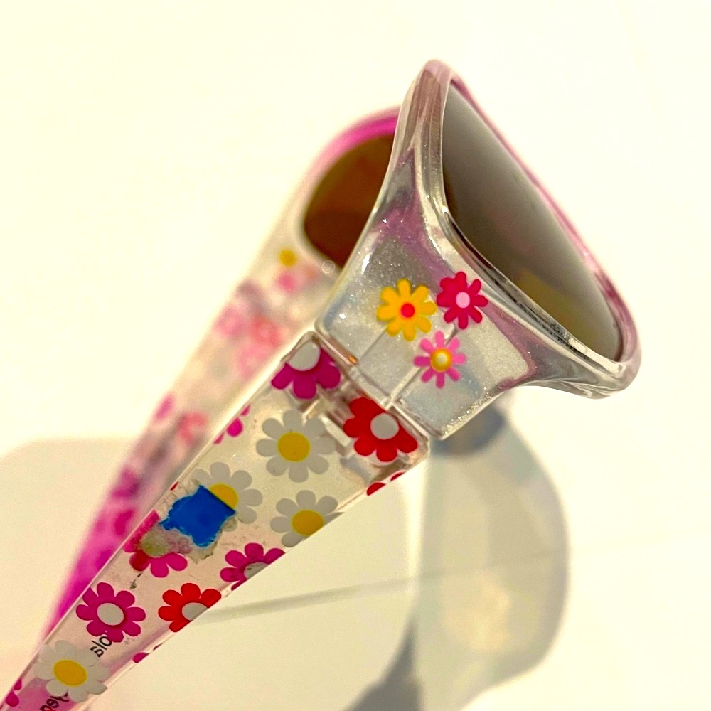 Kids Polarized Shades Pink and White Sunglasses